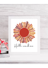 Load image into Gallery viewer, Printable Artwork | Hello Sunshine | 2 colors
