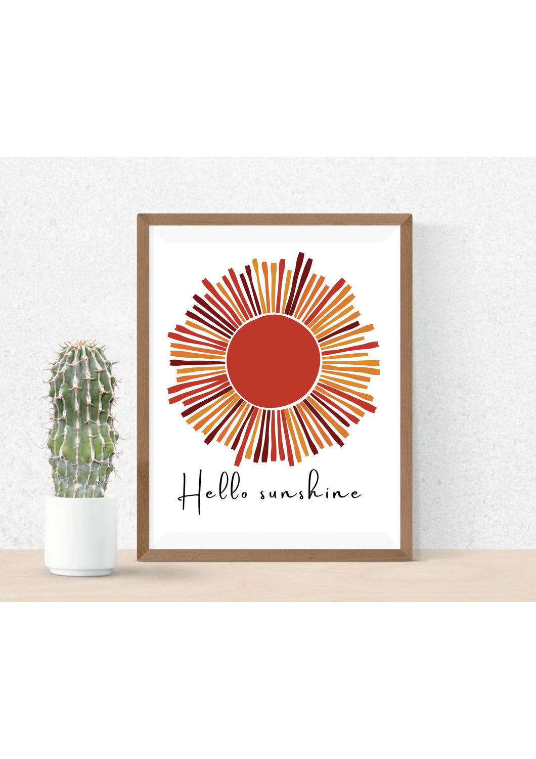 Printable Artwork | Hello Sunshine | 2 colors
